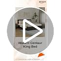 Image of Wakefit Bed | 3 Yr Warranty | King Size Bed, Non-Storage, Sturdy Construction, Density: 680-750 kg /m, Termite & Borer Resistant, Fits Mattresses Up to 8 inches (Centaur 78 x 72 - Wyoming Maple)