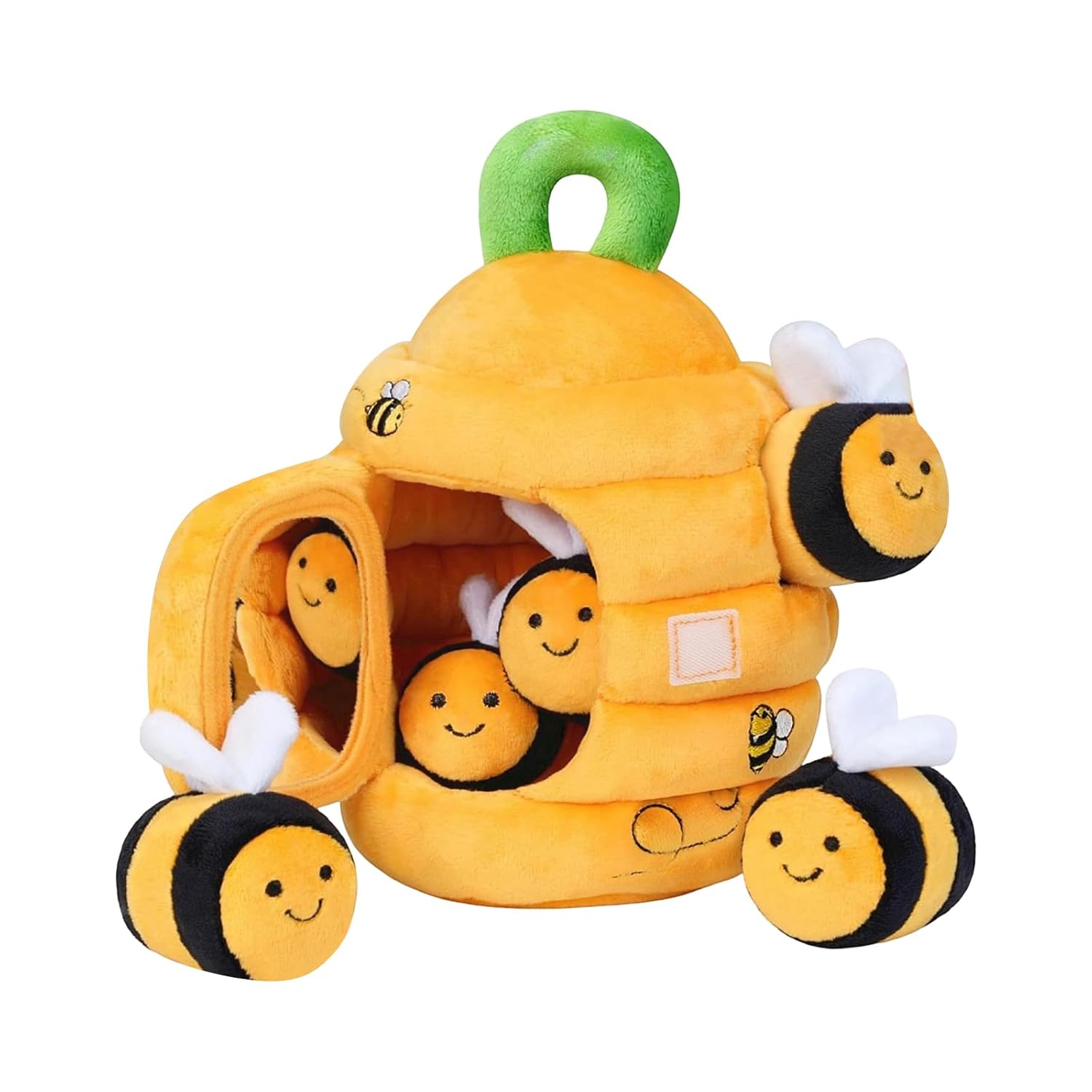 Baby Toys 6-12 Months - Surprise Barn Stuffed Farm Animals, Rattle, Crinkle, Mirror, Montessori Toys for 6 Month Old Sensory Balls Plush Toy Girl Boy Gifts Baby