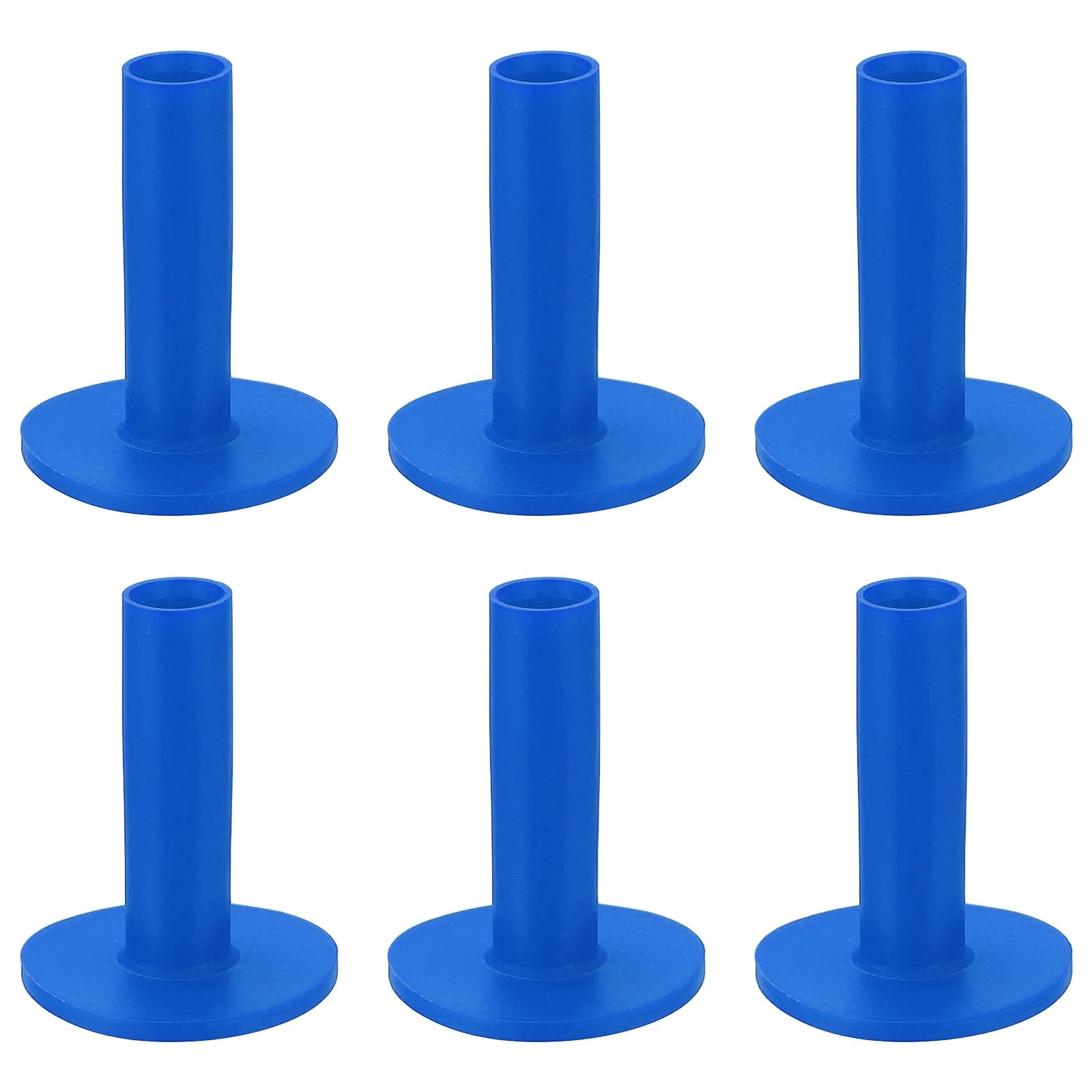 YELARXI Rubber Golf Practice Tee, Driving Tee 2.6 Inch & 6 Pack & Rubber & Blue-Fitting for (Indoor/Outdoor/Golf Hitting Mats/Courses/Backyards/Lawns) — image 1