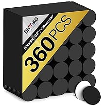 DIYMAG Magnets with Adhesive Backing, 360Pcs Diameter 0.8’’ x 0.04” Fridge Magnet Dot Classroom Must Have Round Magnetic Tape Flexible Sheets for Crafts Whiteboard Refrigerator Easy Peel and Stick