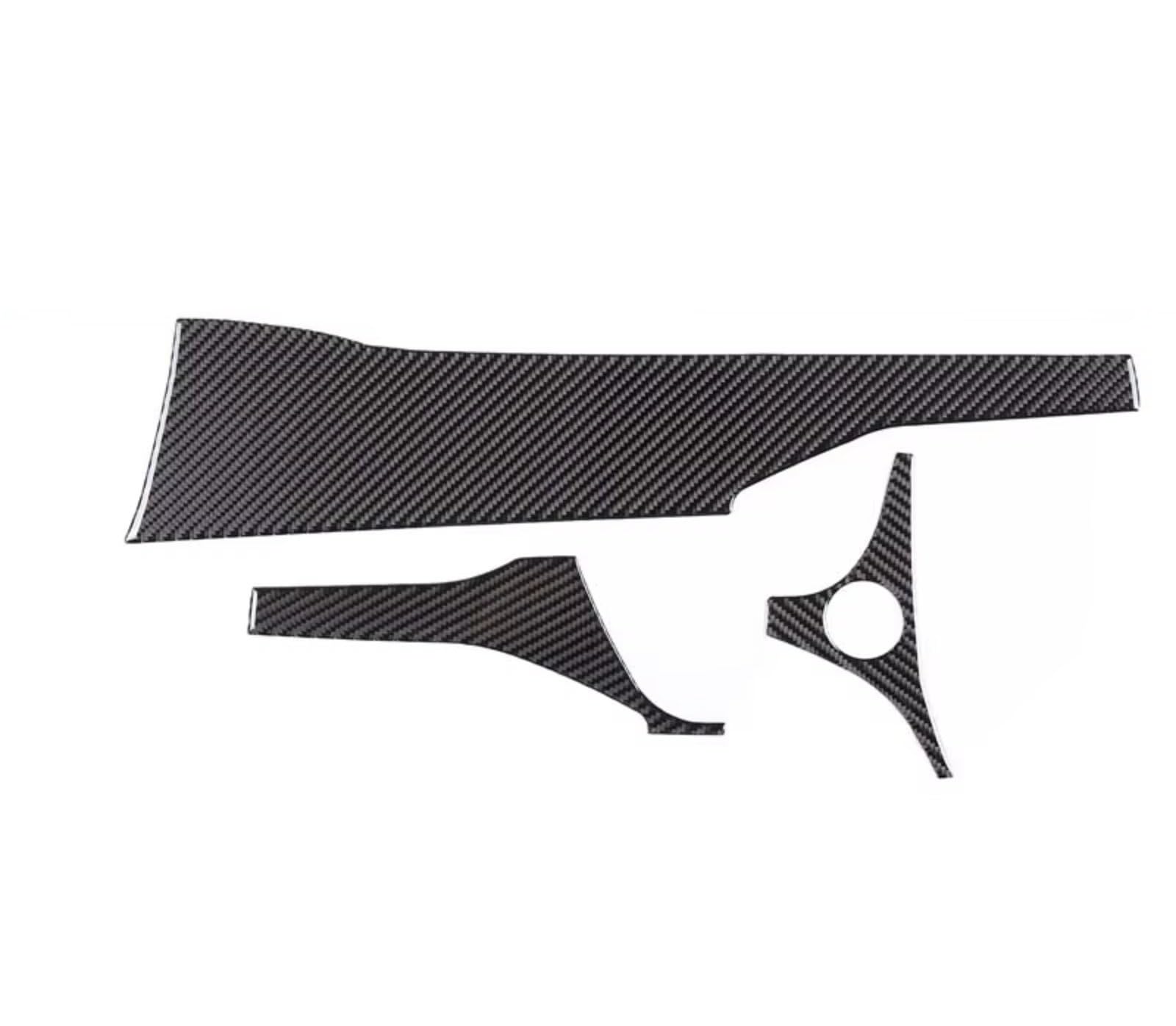 Car Interior Moulding Trim for Subaru for Crosstrek 2024 Soft Carbon Fiber Black Car Interior Decoration Trim Frame Stickers Accessories(Mm)