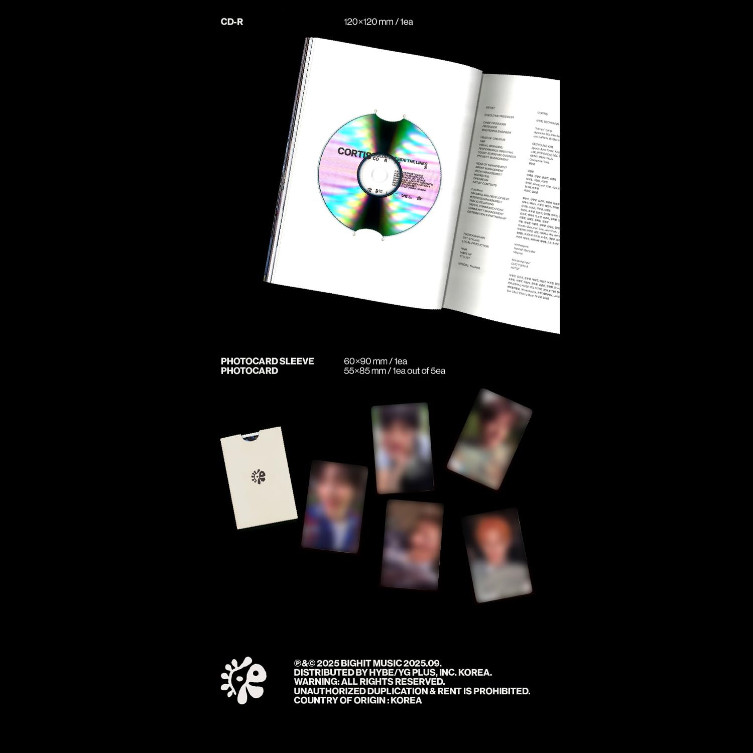 CORTIS - 1st EP Album [COLOR OUTSIDE THE LINES] (Scene 3 Ver.) Photo Book R + Photocard