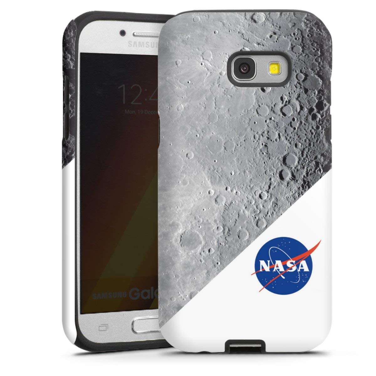 DeinDesign Coque Compatible avec Samsung Galaxy A5 (2017) Coque renforcée Coque Antichoc NASA Lune Univers