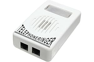 AKOAK External Ringer for Cell Phone, Loud Sound Telephone Ring Ringer Amplifier...