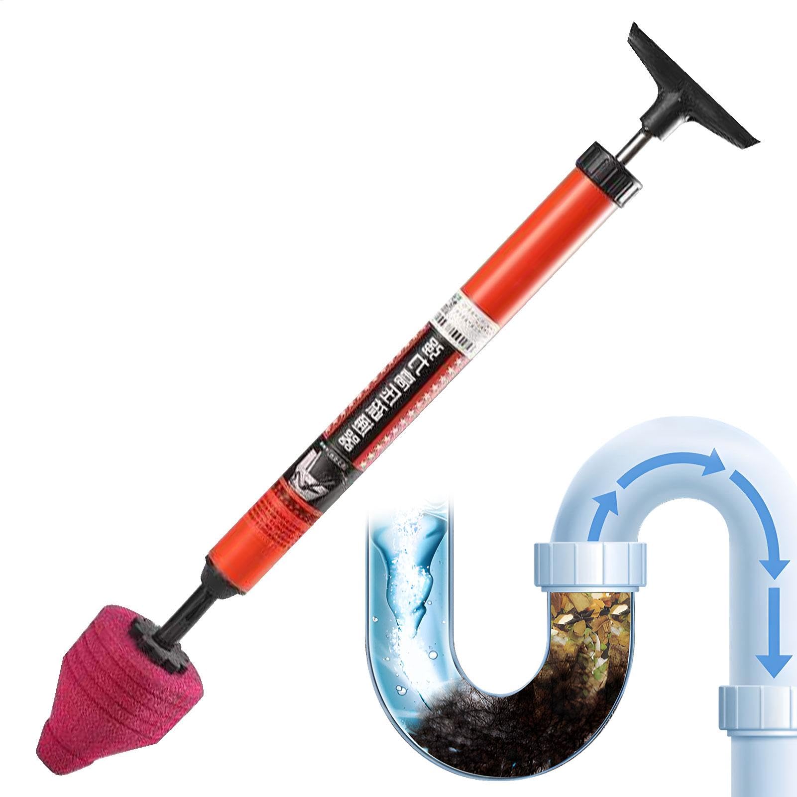 Sbloccante WC – Set di stantuffo per WC ad alta pressione, stantuffo per WC aggiornato, pistone per scarico ad aria resistente, per sbloccare l'intasamento del tubo di scarico del pavimento