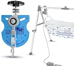 MamaLaps Automatic Baby Cradle Kit (Blue) – SS Folding Cradle Swing Motor for Ghodiyu/Jhula | Adjustable Speed Rocking Mechanism | Auto Palna Kit for Newborns to 3 Years | Cradle Not Included