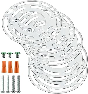 4 Inch Ceiling Light Fixture Mounting Bracket, 10 Sets Universal Light Crossbar with Screws for Pendant Lamps,Wall Lamps and Close to Ceiling Light (Circle)