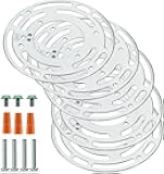 4 Inch Ceiling Light Fixture Mounting Bracket, 10 Sets Universal Light Crossbar with Screws for Pendant Lamps,Wall Lamps and Close to Ceiling Light (Circle)