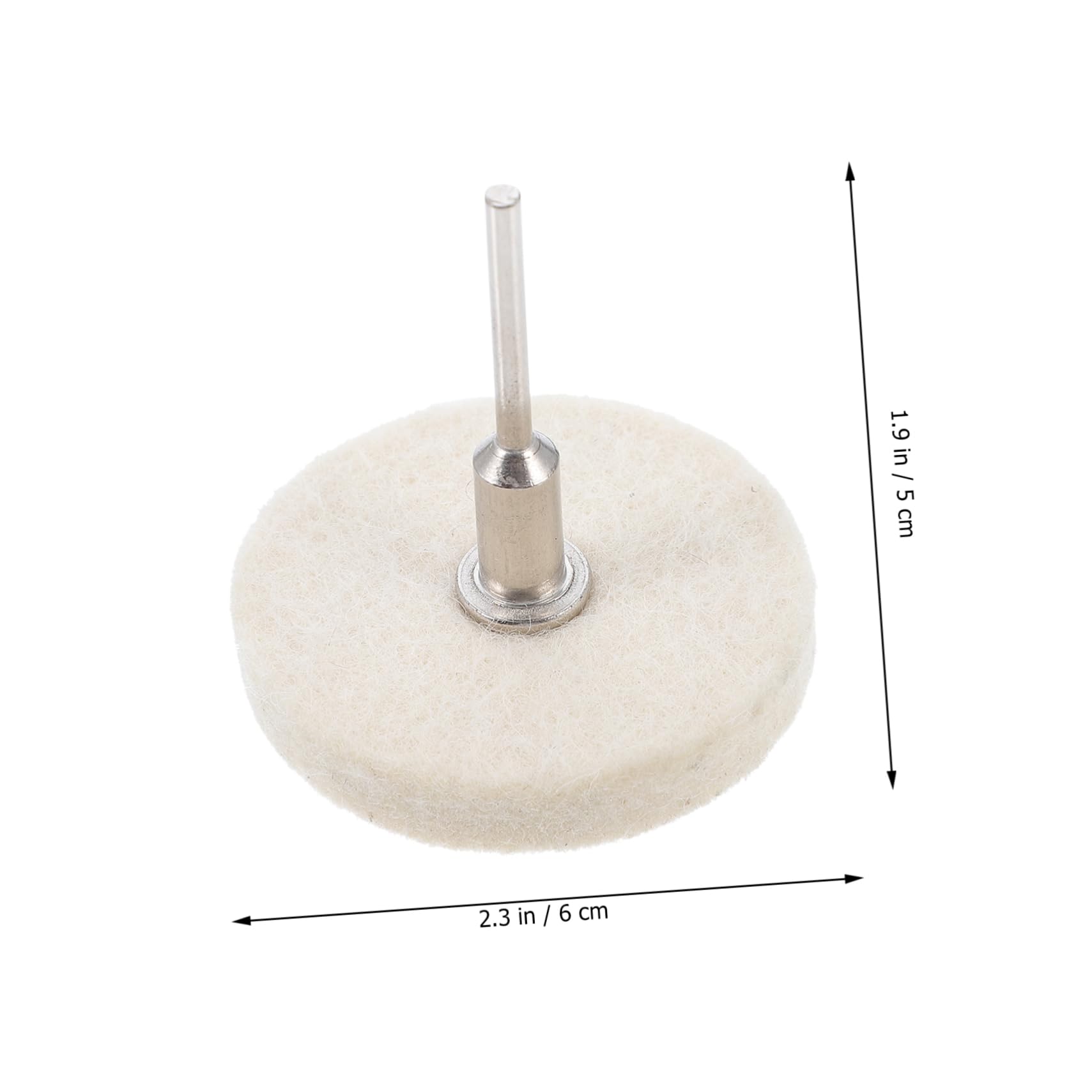 Cabilock 4 Pack Wool Polishing Wheels for Ceramics Jewelry Jade Drill Accessory Set