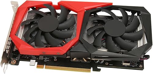 Diyeeni Tarjeta gráfica Super Gaming RTX2060, tarjeta gráfica GDDR6 de 8 GB de 256 bits, GPU de 14000 MHz, HDML DVI, ventilador de refrigeración