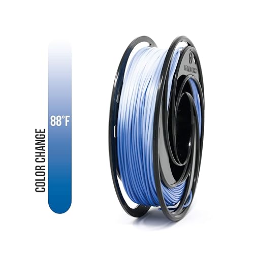 Gizmo DorksFilamento ABS de (9.4foot) 200G para impresoras 3d, calor cambio de color azul a blanco
