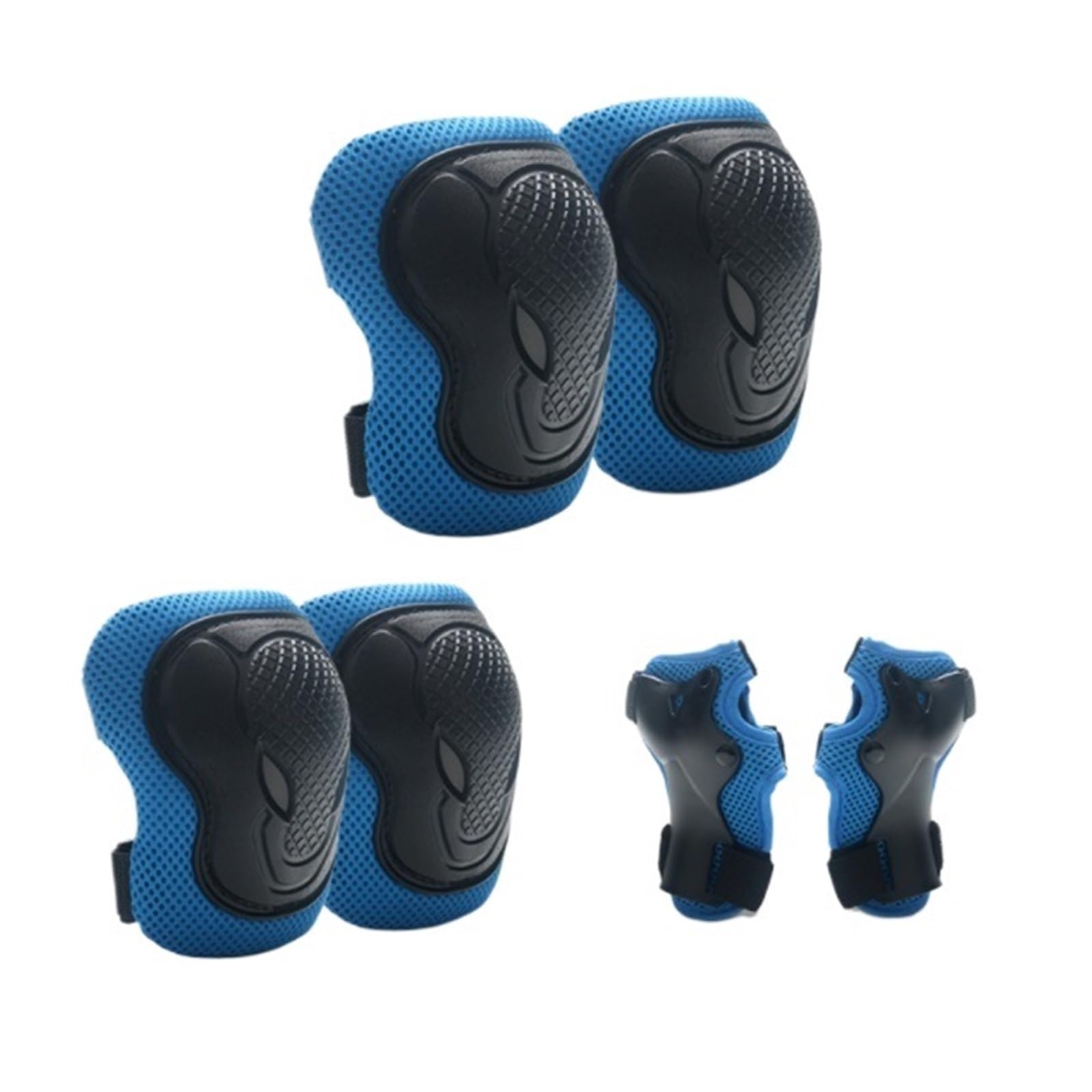 Ginocchiera Sport di Forza Ginocchiere, Gomitiere E Protezioni for I Polsi Sono Adatti for Pattini A Rotelle Sport Ciclistici Supporto al Ginocchio(Blue,M)