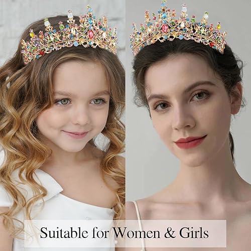 Miniatura 10 de Atoden Diadema para mujer Tiara Crown