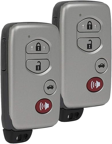 Miniatura 8 de OCPTY 2 unids Flip Key Entry Control remoto sin cortar llavero transmisor reemplazo 06 07 08 09 10 para Toyota Avalonpara Toyota Camry 89904-06041