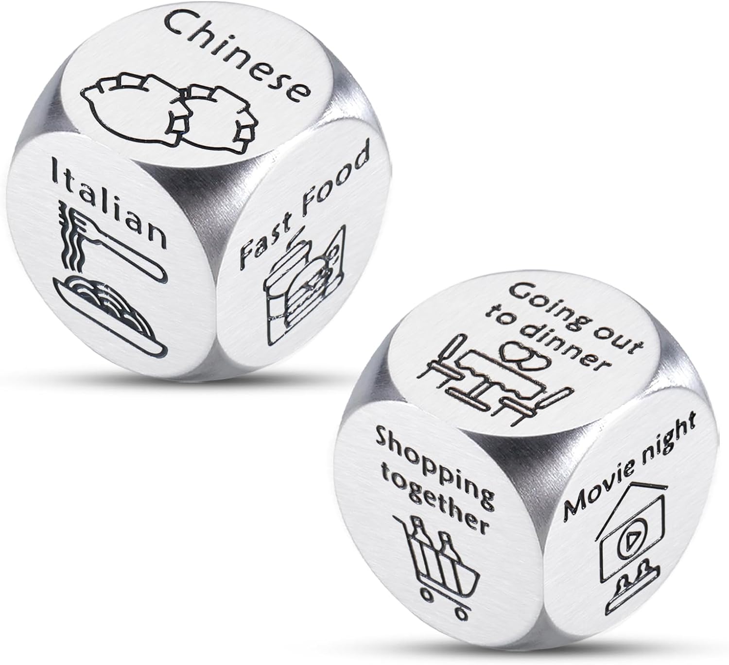 Valentine’s Day Funny Date Night Gift for Boyfriend Girlfriend Valentine Gifts for Him Her Anniversary Sweetest Day Gifts for Him Her Mens Husband Valentines Day Gifts Food Dice Couple Games