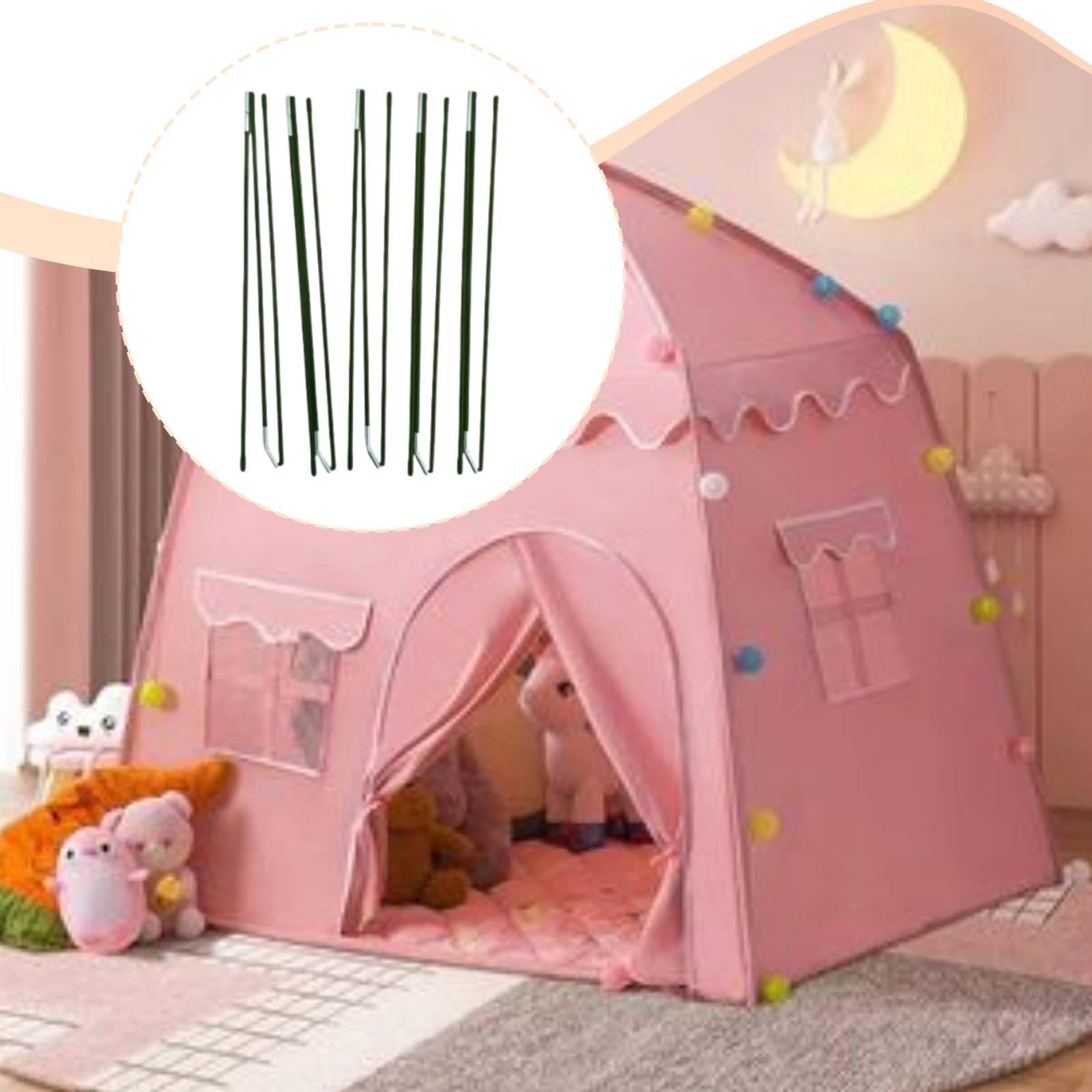 rockible Kit di Tenda da Gioco per Bambini, robusti e Resistenti, Ideali per riparazioni e lavori Fai da Te, con sezioni Ore Inferiore montanti, 5 Pezzi