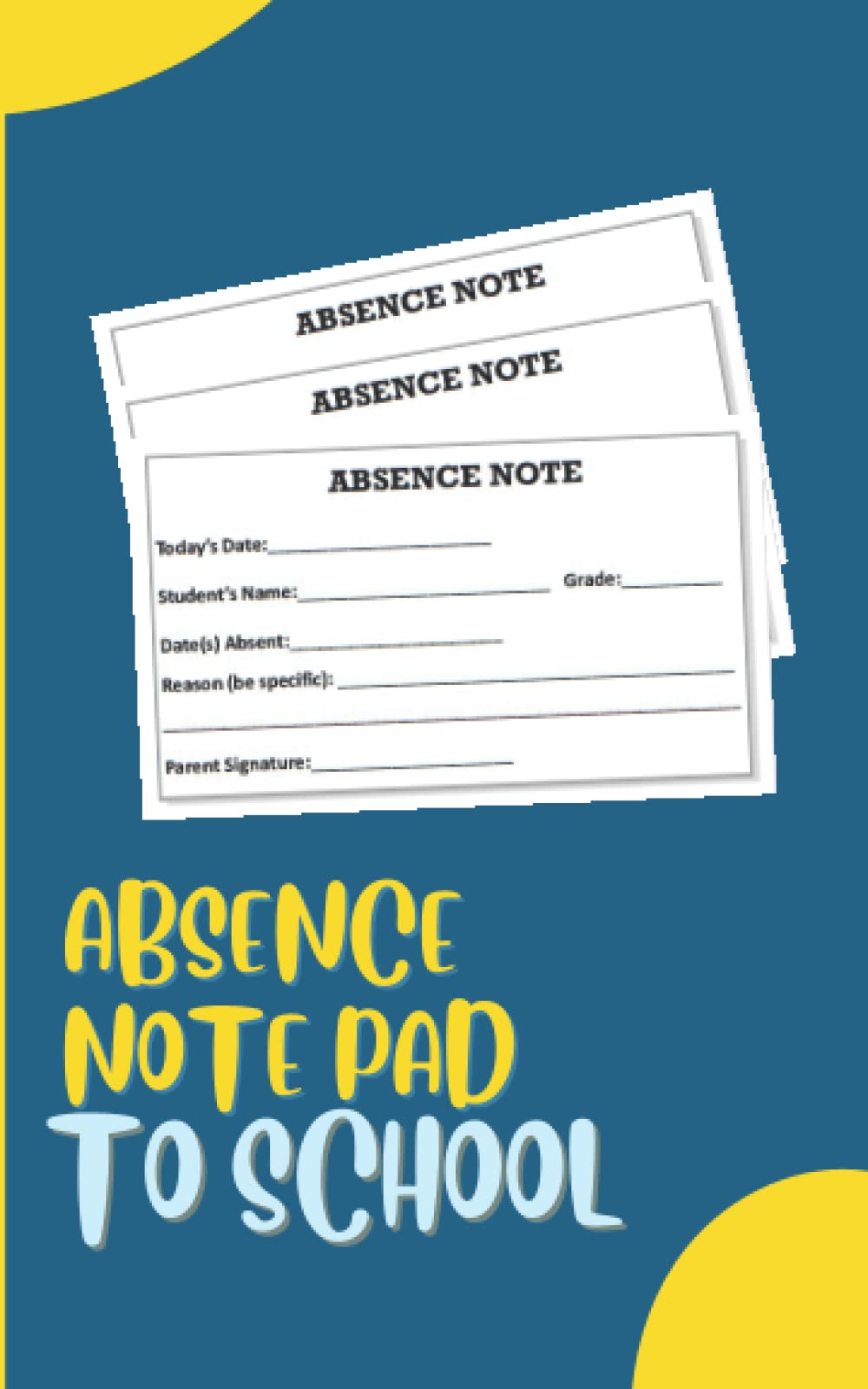 Buy Absence Note Pad to School Tardy Pass Pad to School Notes to