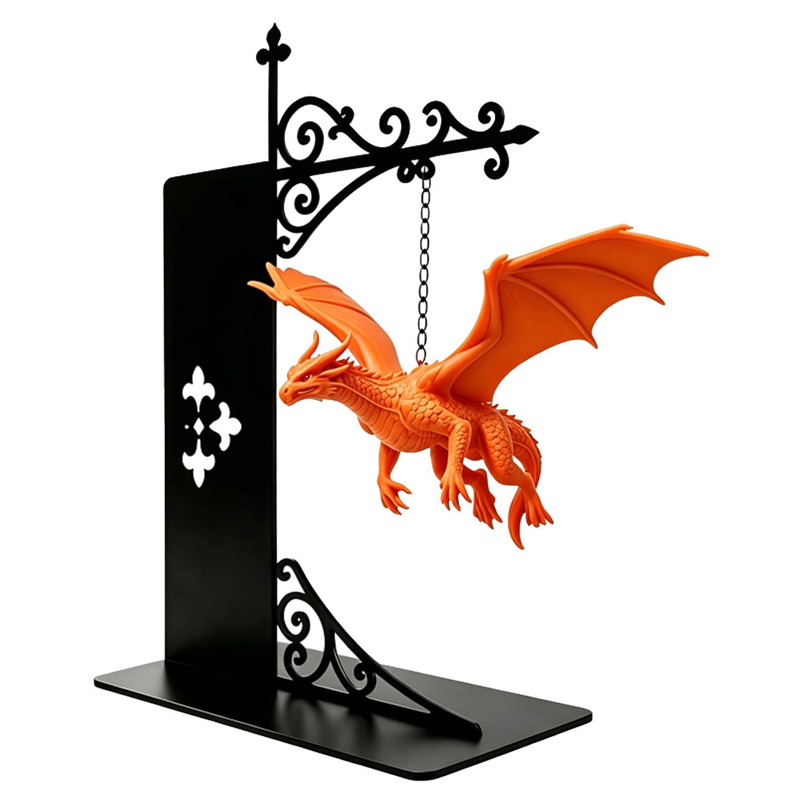 Floating Dragon Bookshelf Lamp, Flying Dragon Bookcase Decor