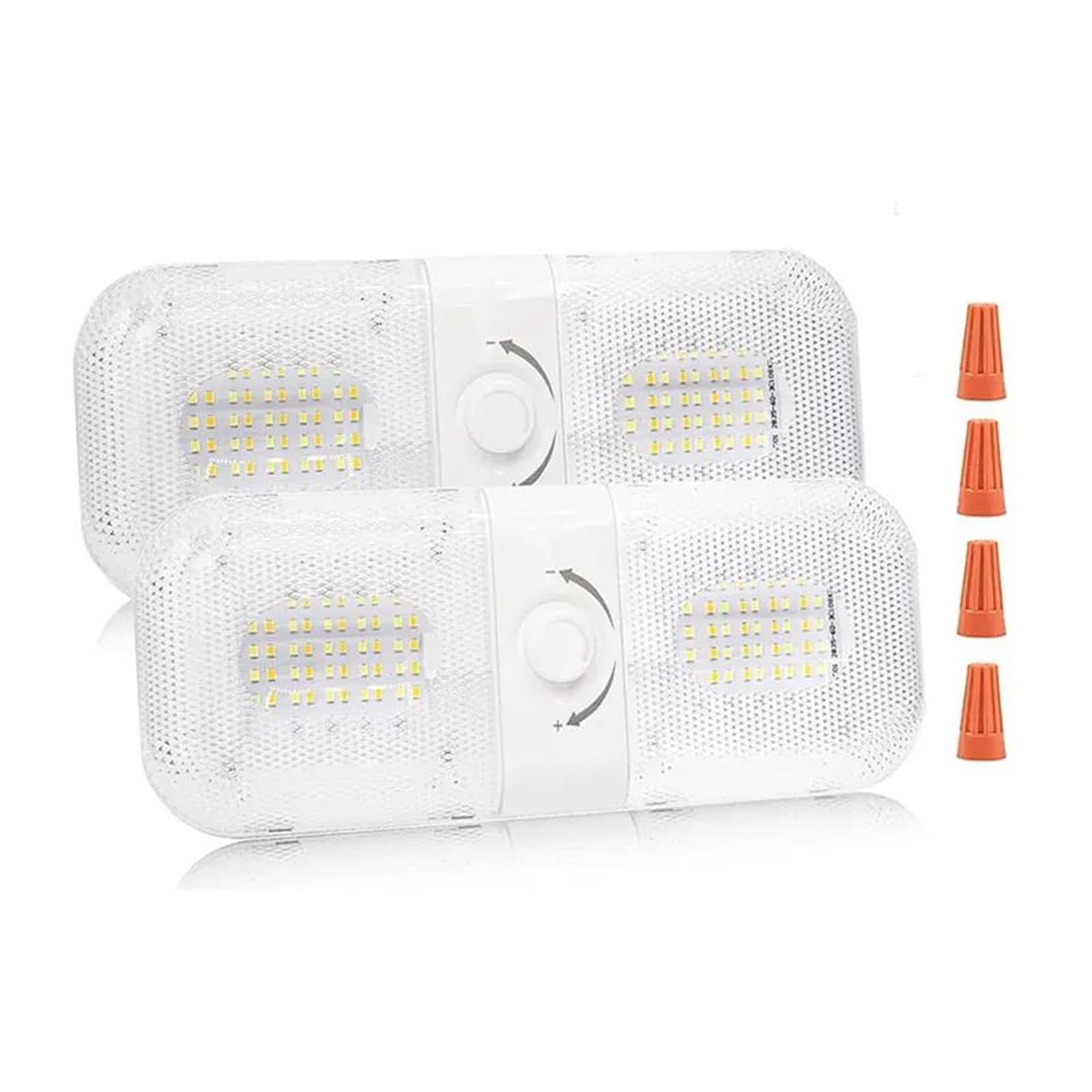 2 unidades de 120 LED, 12-24 V luz lectura para techo interior coche lámpara para cabina furgoneta camión autocaravana barco caravana