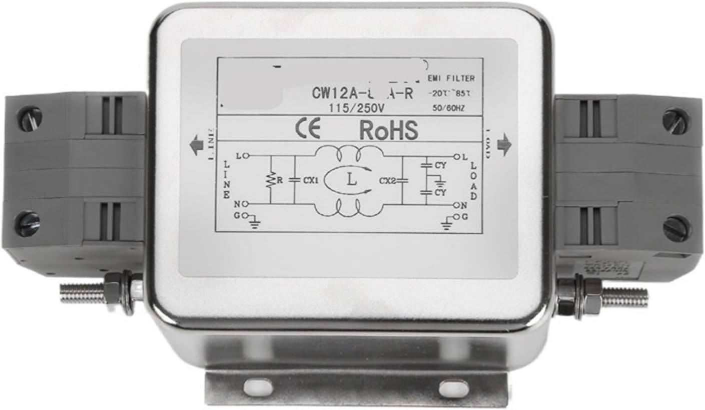 1 個抗干渉 emi 単相 AC フィルター 220V CW4L2-10A-S(005) レール端子 6A 20A 30A (Col