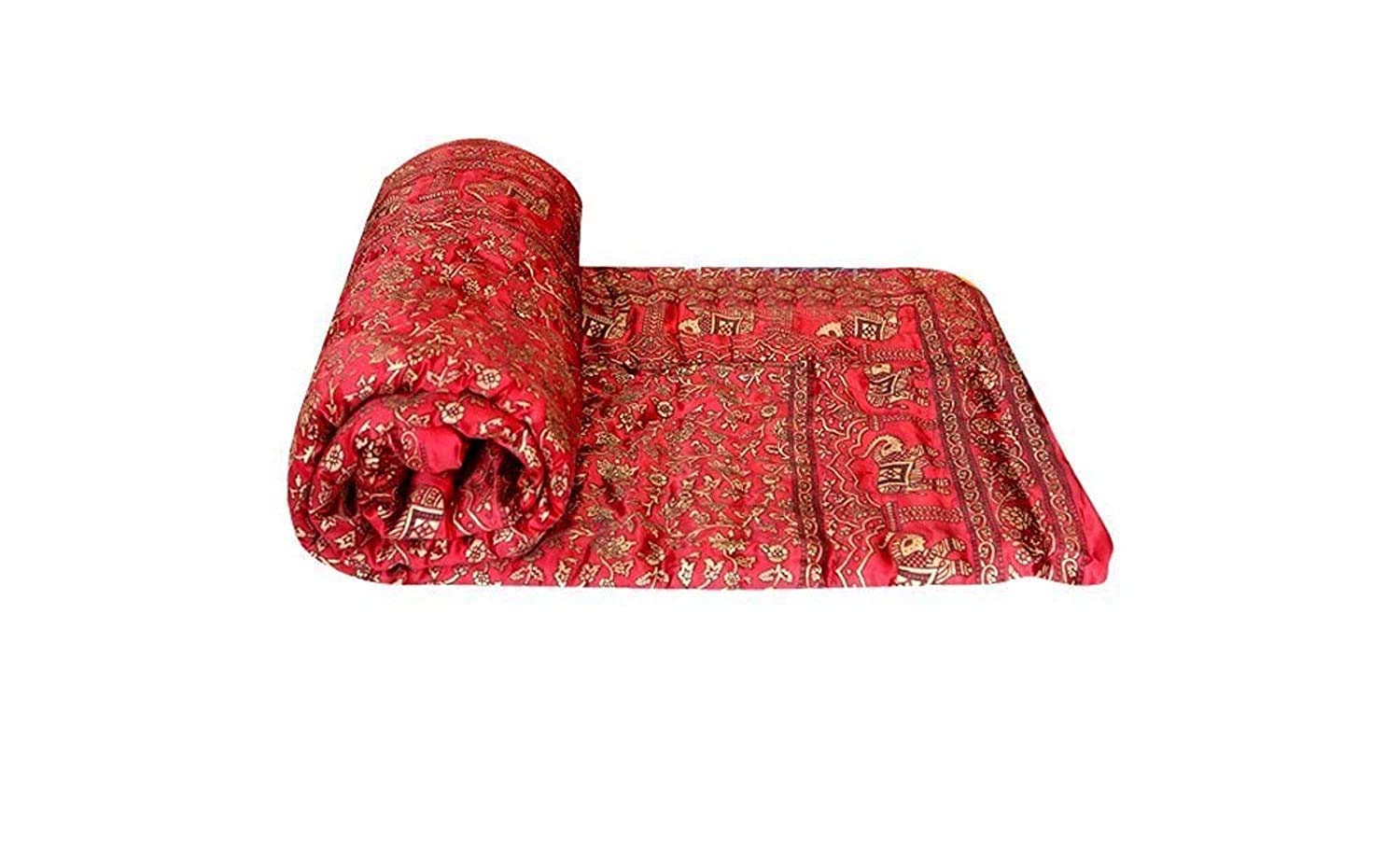 Buy Blanket House Rajasthani Cotton Filled Light Weight Silk Single Bed Soft Jaipuri AC Quilt