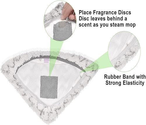 Miniatura 3 de Gekrpo - Paquete de 6 almohadillas de repuesto triangulares para mopa de vapor compatibles con mopa de vapor PowerEdge y PowerForce Lift-Off 2078,