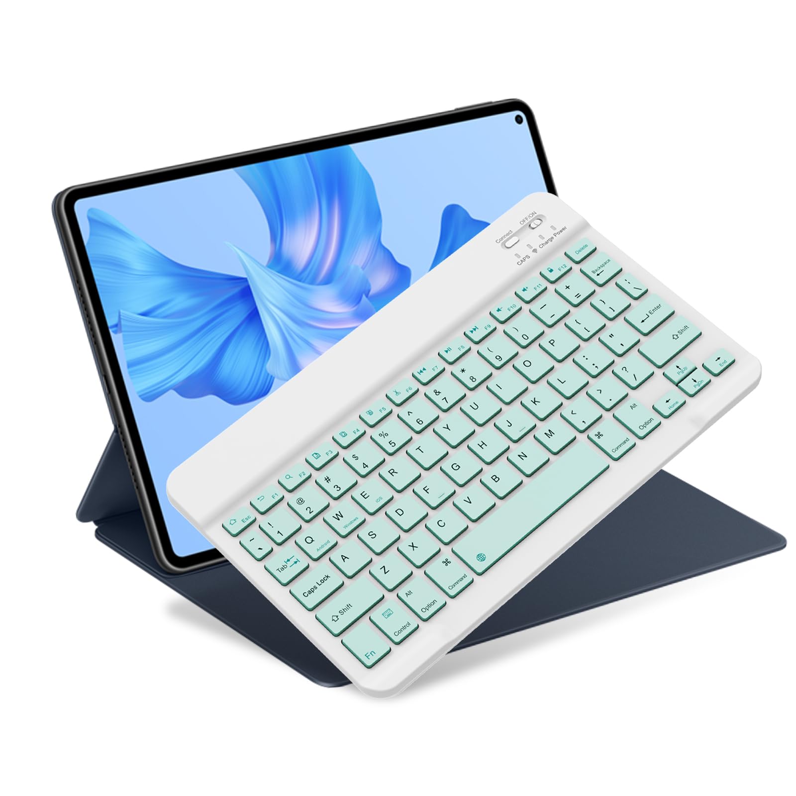 Bluetooth Keyboard for iPad 10th Generation, iPad Pro 13/12/11/10/9/8/7 inch, iPad Air 13/11th Gen, iPad mini, Samsung Tablets, etc. - Slim Wireless Portable Travel Office Computer Accessories