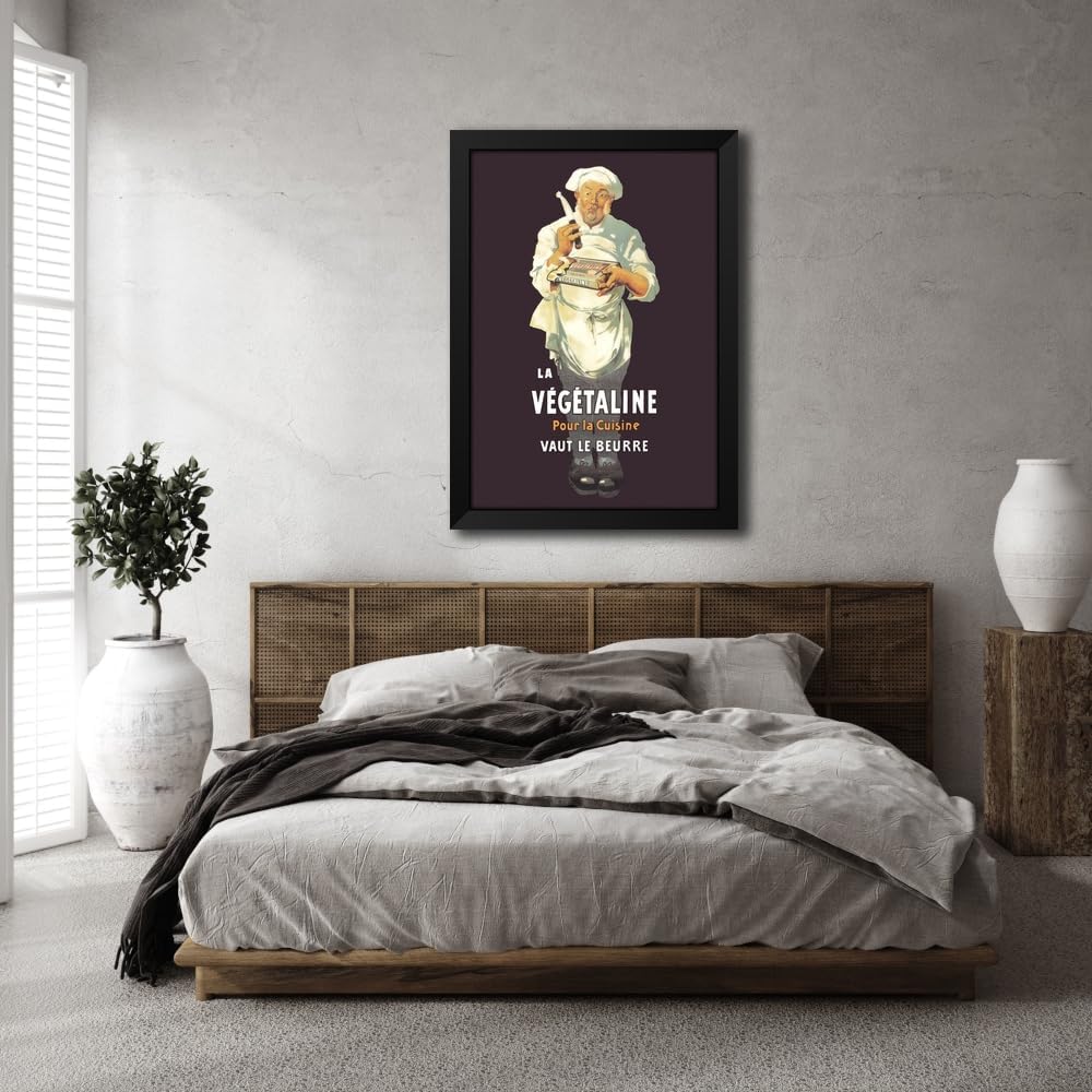 ArtDirect La Vegetaline - Pour la Cuisine Custom Framed Art Print Giclee Print or Canvas Options with Various Sizes and Customization by Unknown