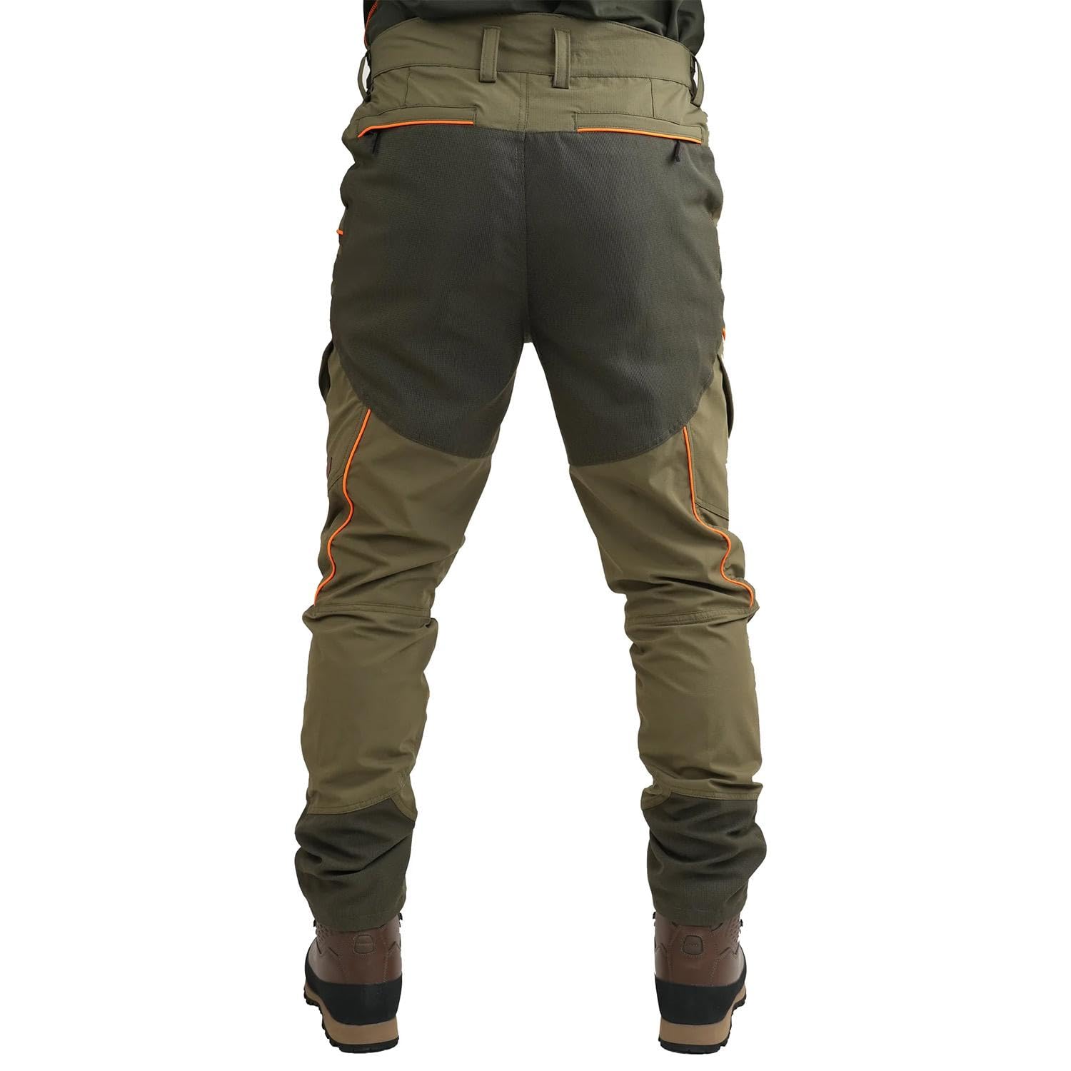 fratelliditalia.org Pantalone Pantaloni Caccia ergonomici Rinforzi in Tessuto Tecnico Elasticizzato