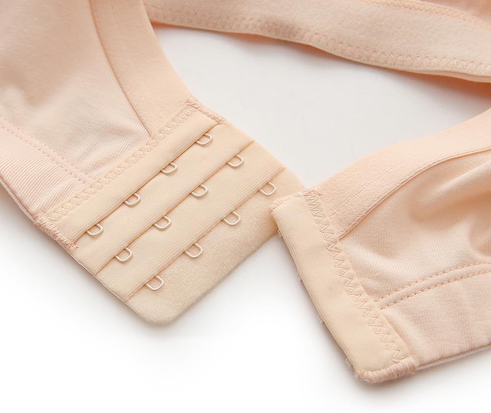 Women's Wireless Plus Size Lace Bra Full Coverage Unlined Minimizer Bra Comfort Cotton - Image 6