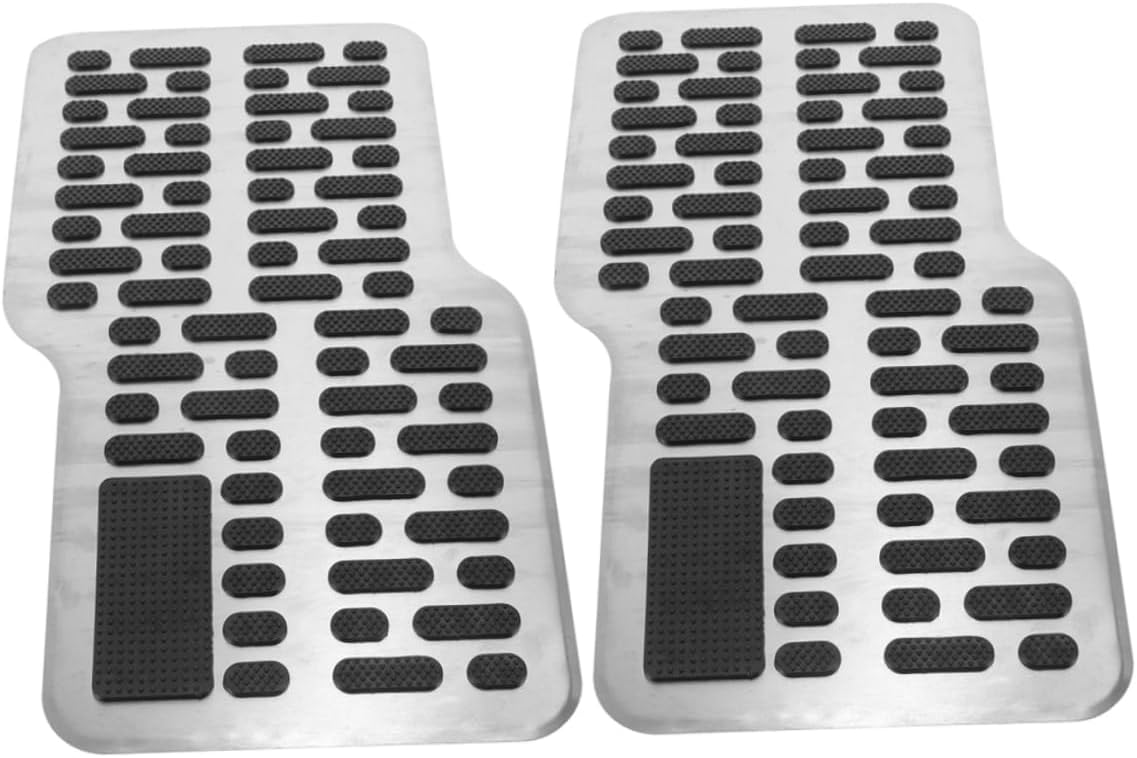 Alipis 2pcs Accelerator Pedal Pad Car Brake Pad Stainless Steel Material Stylish Easy to Install