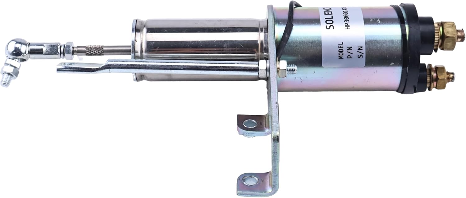 Left Stop Solenoid Valve A044F796 Compatible with Cummins Onan Generator X Series X2.5-G2, 4BT 6BT, 12V