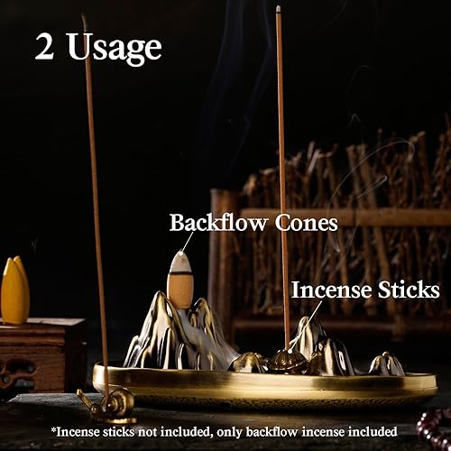 Miniatura 3 de Soporte de incienso para incienso en cascada, soporte de incienso para palos, soporte para palitos de insencia, quemador de incienso, quemador de