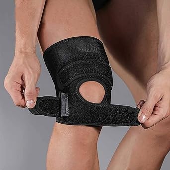 Amazon Olismo 膝サポーター 調節可能なマジックテープ ストラップ 衝撃 緩和 怪我 防止 フィットネス サッカー バスケットボール 陸上 テニス スクワット Olismo ひざ用