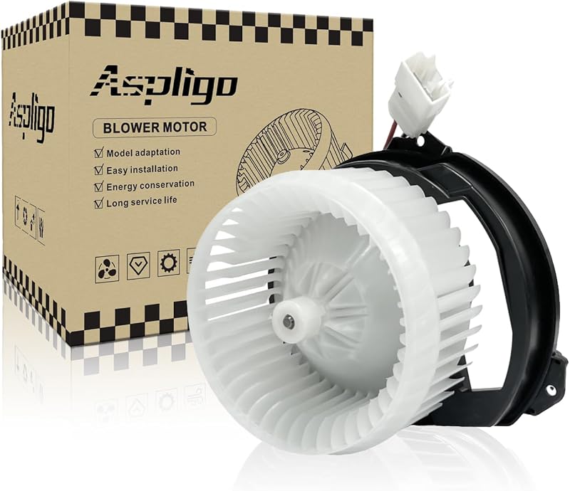 Motor do ventilador do ar-condicionado e aquecedor Aspligo 12 V para Chrysler, Jeep e outros veículos – 1 unidade