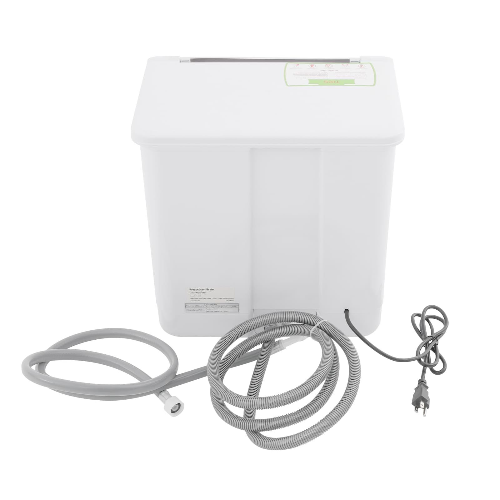 Mini Lavastoviglie da Tavolo, Pulizia Profondo a 360°, 4 Programmi (Intensivo/Standard/Veloce/Frutta), Per Piccole Case/Appartamenti/Roulotte 2-5 Persone
