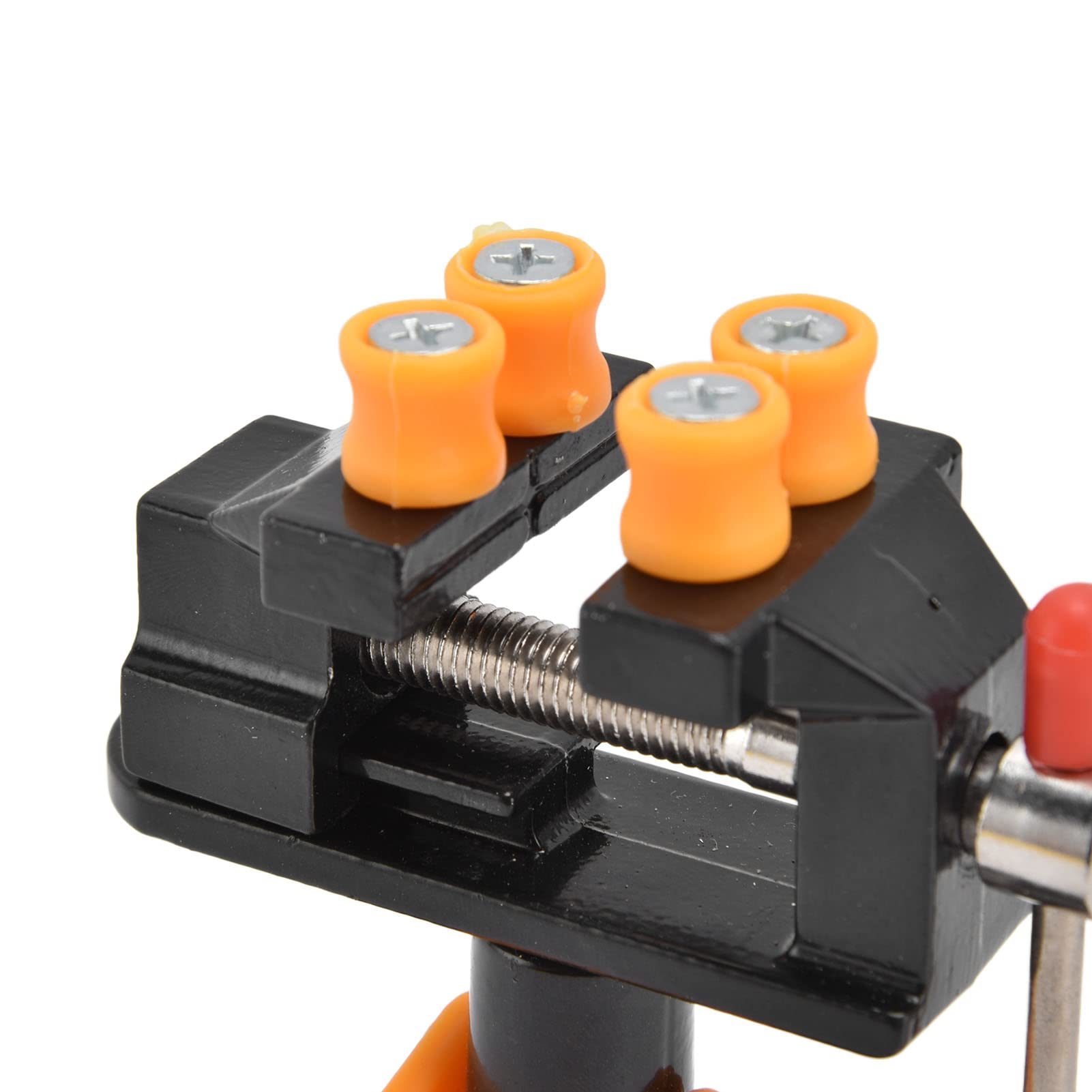 Aluminium Schraubstock Mit Gummibacken - 360° Drehbar Für Werkstatt & Hobby