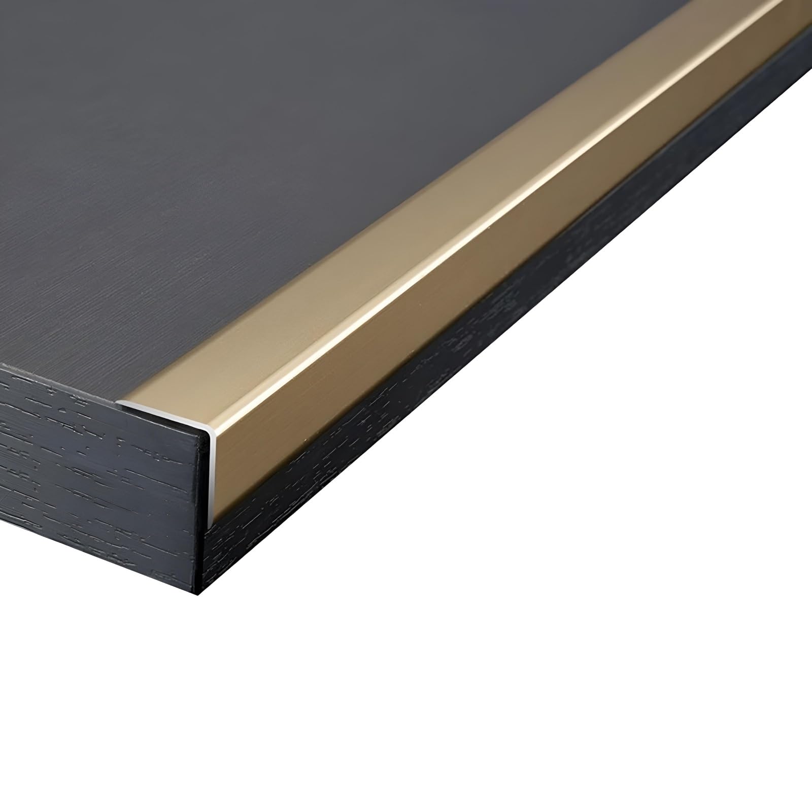 Coayuou Corner Protector 90cm* 3Pcs Metal Edging Aluminium Worktop Edging Strip Perfect For Preventing Damage In Kitchens, Hallways & Bathrooms, Durable & Stylish(Gold,15 * 15mm)