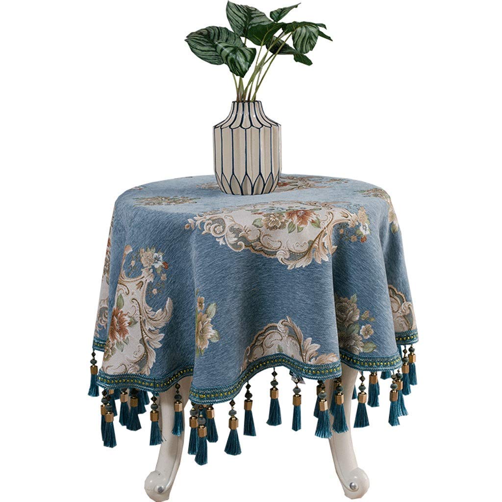 Nappe ronde de salon grand format 220cm style européen classique