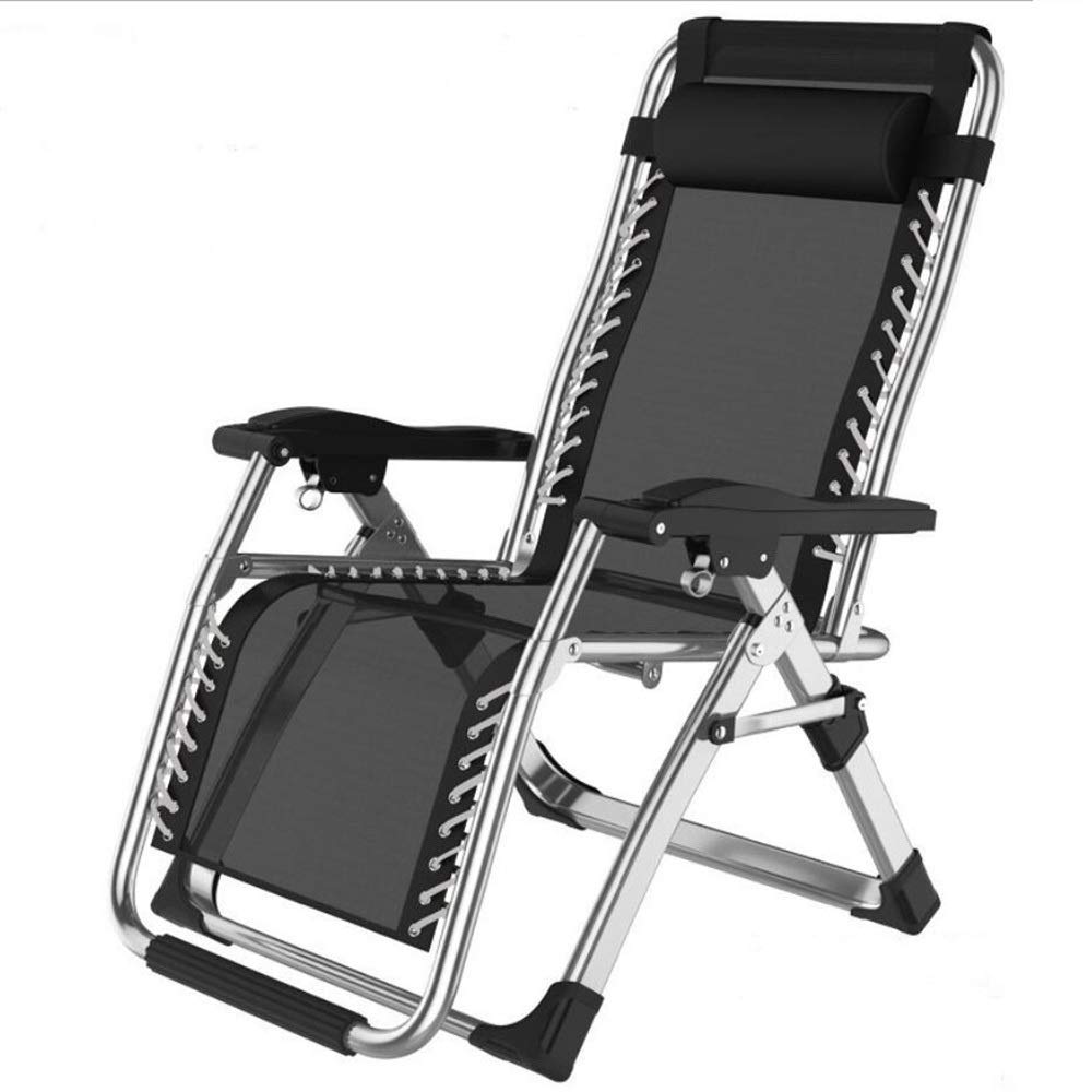 Chaise de plage Textoline inclinable multiposition fauteuil de jardin pliable 200kg