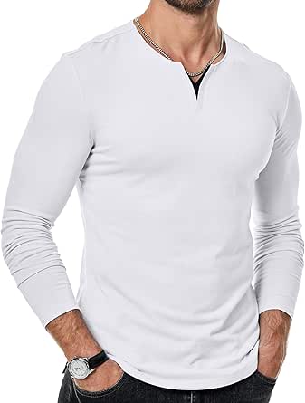 Jmierr Mens Shirt JMIERR Casual Muscle Shirts For Men Slim Fitted