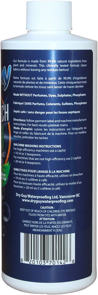Fabric Tech Wash – Eco‑Friendly, Highly Concentrated Cleaner for Technical Fabrics, Restores Waterproofing, Breathability & Performance