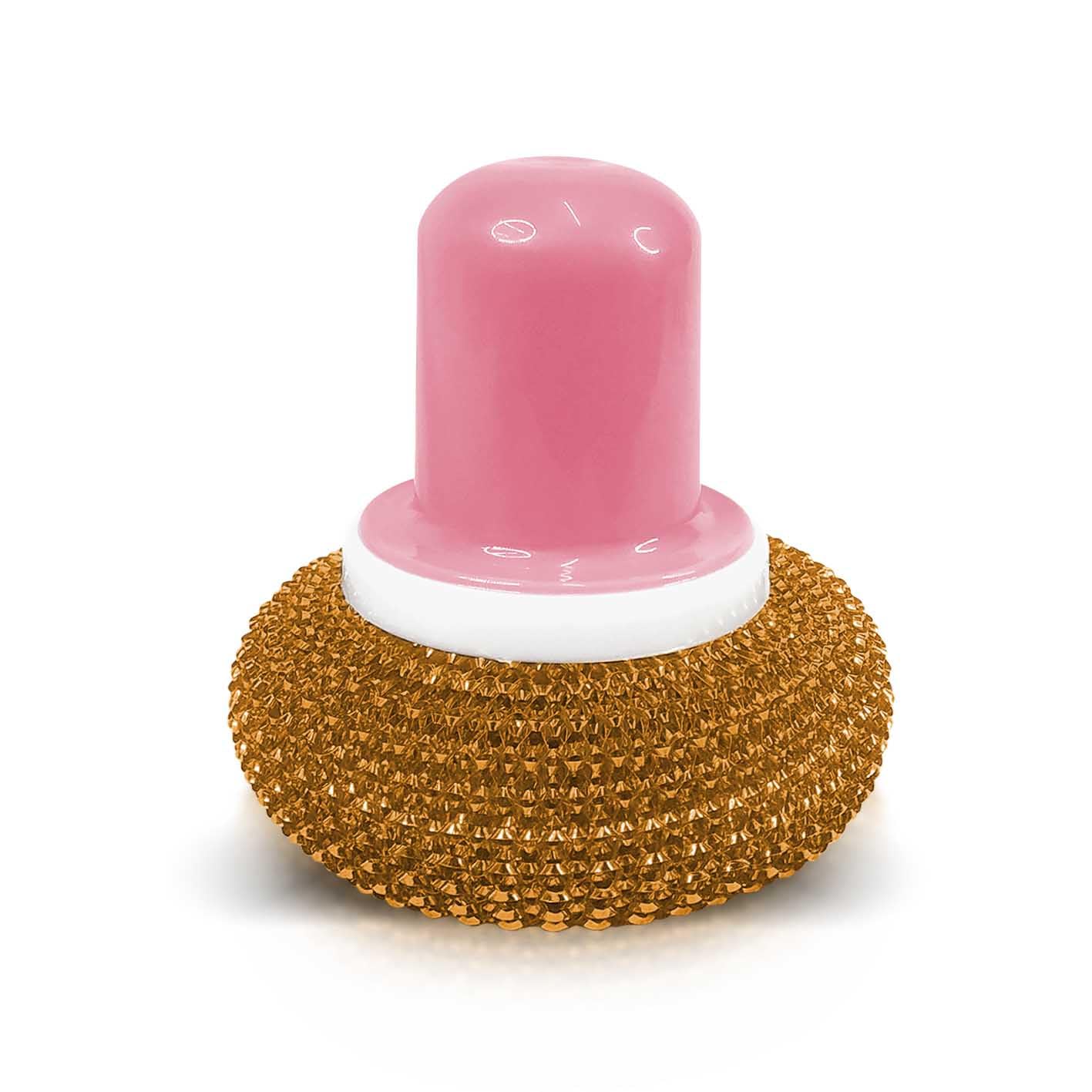 Utkarsh (Pack of 2) Steel Wool Sponge Scrubber with Ball Handle for Cleaning - Kitchen Cleaning Tool for Pots, Pans, Ovens, Oven Racks, Sinks, Baking Trays, Grills Home Cleaning Kit 3