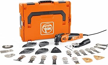 FEIN Multimaster MM 700 Max Top,MultiTool puissant rapide avec plus de 60 accessoires, Motor FEIN 450 W, système anti-vibration, Porte-outil StarlockPlus, Changement d’accessoire QuickIN