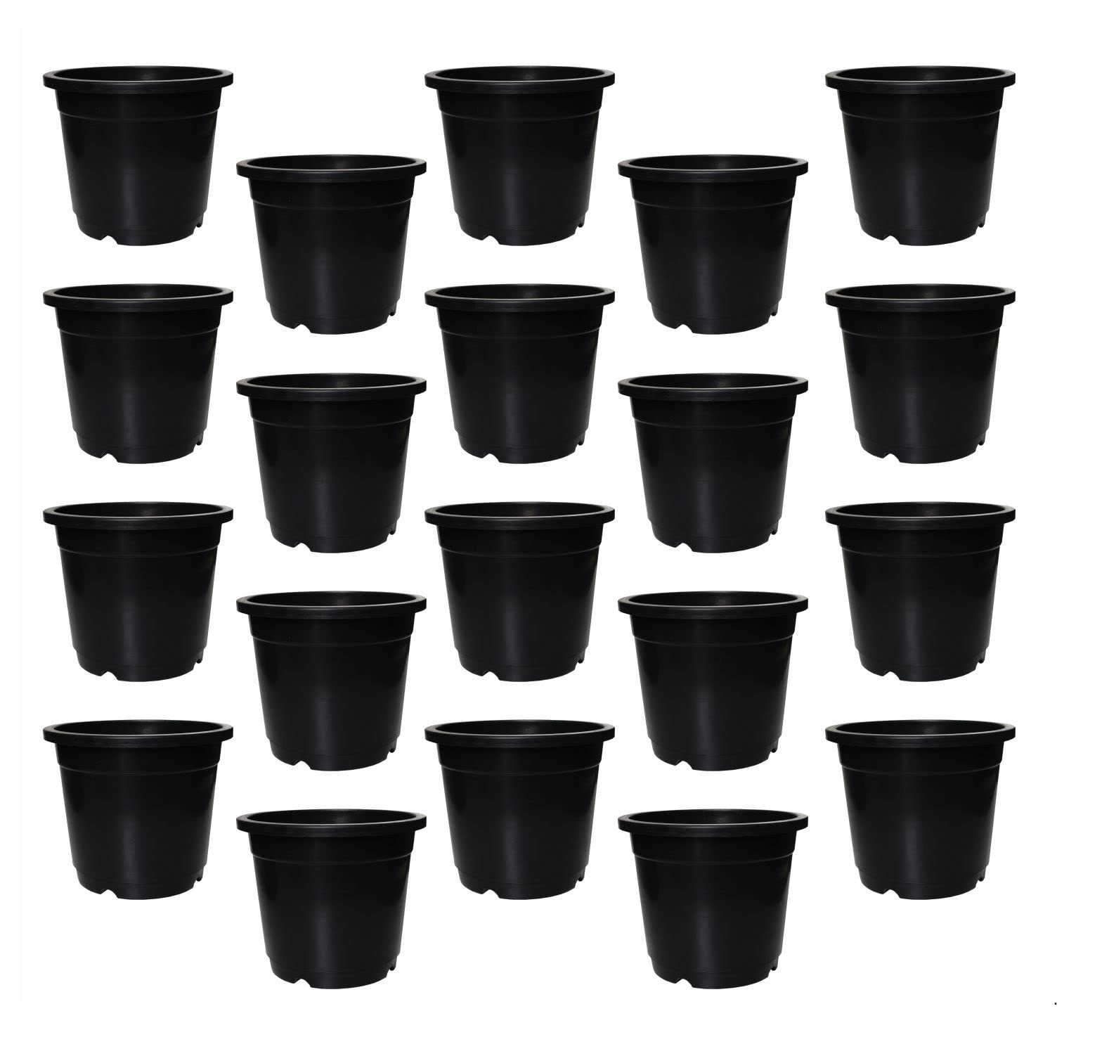 Gardens Unique Round Black Nursery Seedling Flower Pots – Stylish Indoor & Outdoor Planters for Home, Office, Garden, and Balcony Décor Set of 20 | Size : 6Inch(15.24cm) (B0BCVQQBNR) Amazon Price History, Amazon Price Tracker