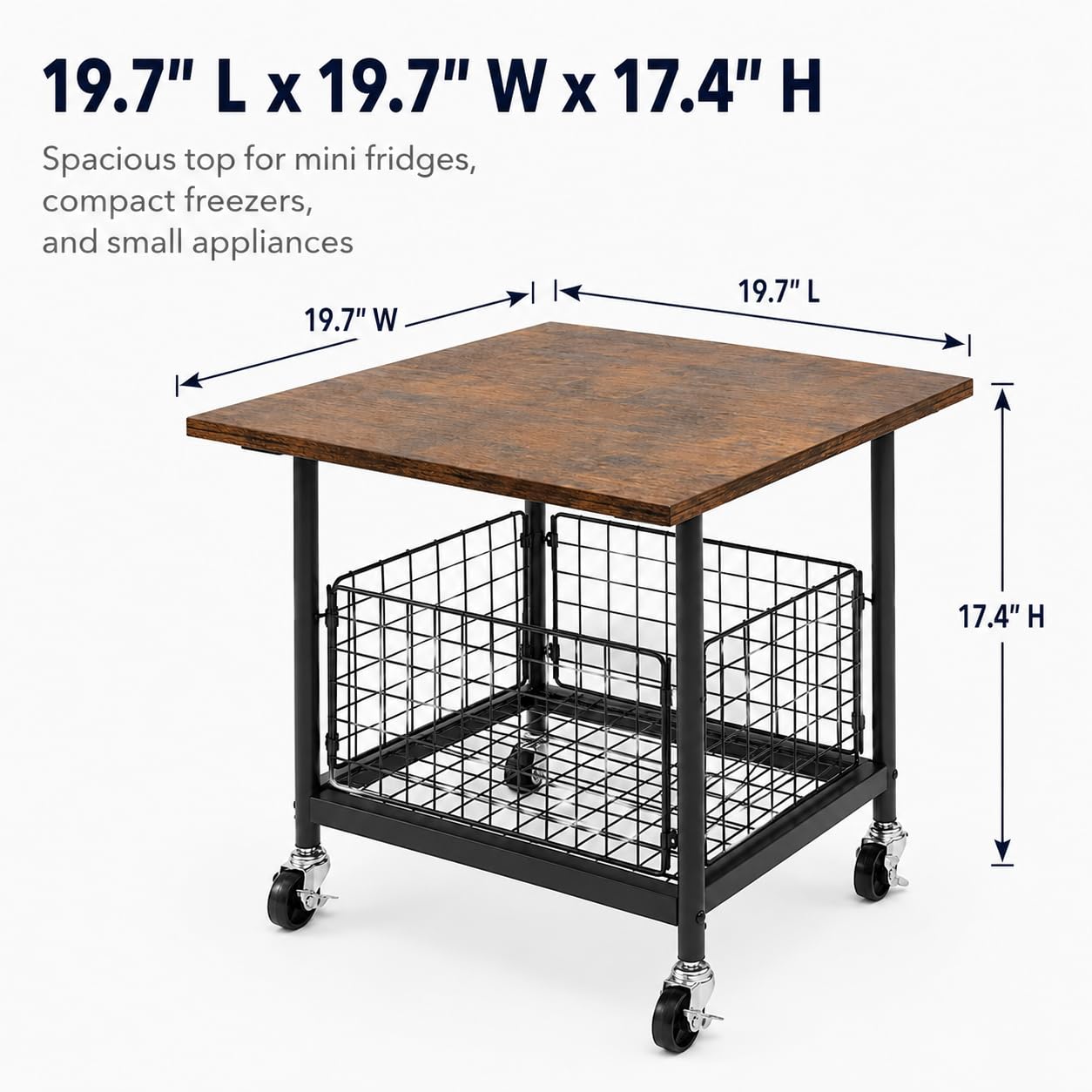 Mini organizer na lodówkę, regał do przechowywania 50 x 50 cm