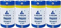 Vista 1 de ER34615 - Batería de litio ER34615 3.6v 19ah tamaño D para programador PLC multiusos, batería ER34615