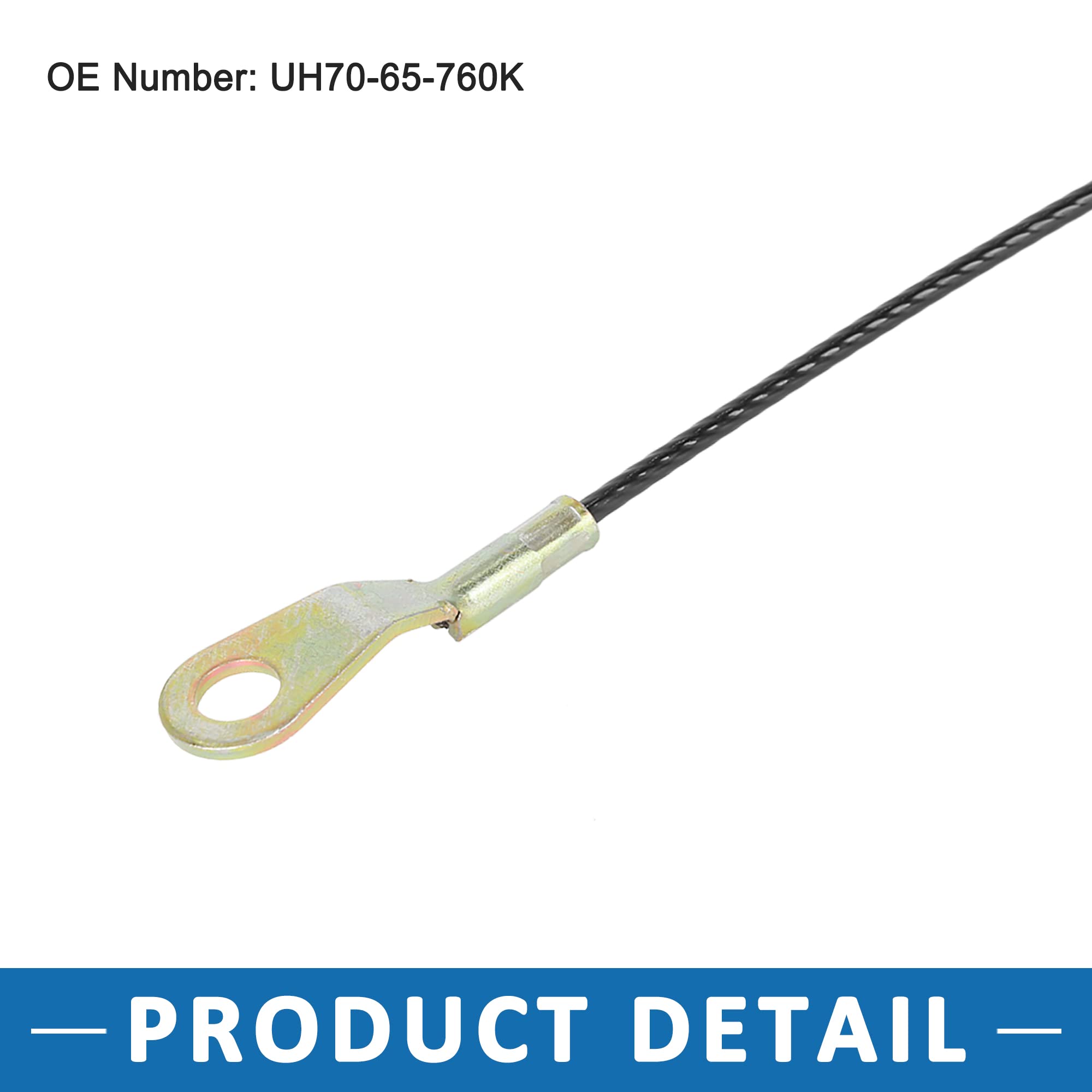 Cavo Di Supporto Portellone Posteriore - 2 Pezzi - Ricambio UH70-65-760 - Per Ranger XLT, Thunderbird, BT50, B2500 (Anni 2011-2019) - 3