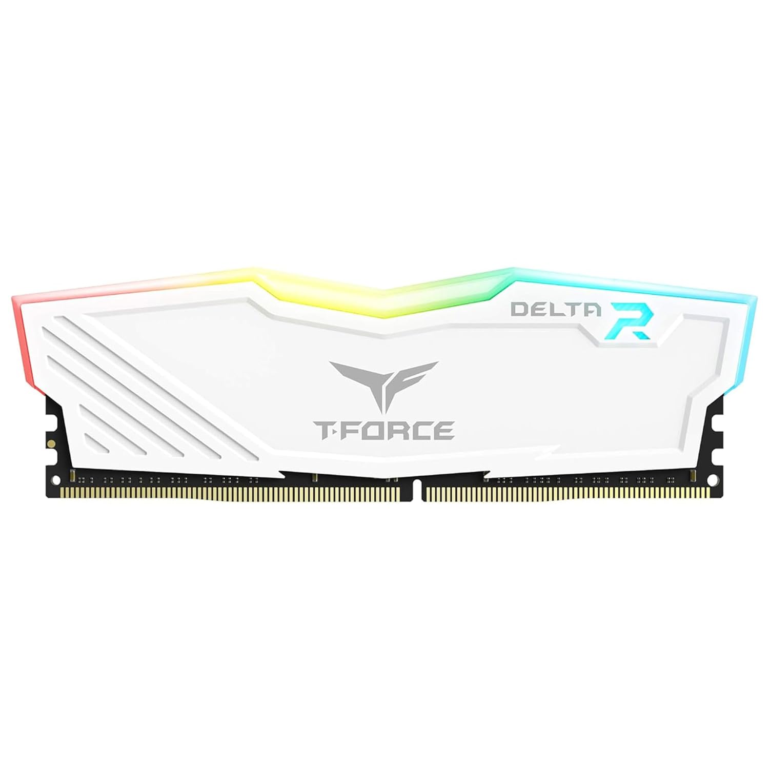 TeamGroup T-Force Delta RGB 8GB 3200MHz CL16 Desktop Gaming DDR4 Memory/RAM with Intel XMP 2.0 and AMD Expo, Supports Motherboard ARGB Sync (White) – TF4D48G3200HC16F01 TeamGroup T-Force Delta RGB 8GB 3200MHz CL16 Desktop Gaming DDR4 Memory/RAM with Intel XMP 2.0 and AMD Expo, Supports Motherboard ARGB Sync (White) – TF4D48G3200HC16F01