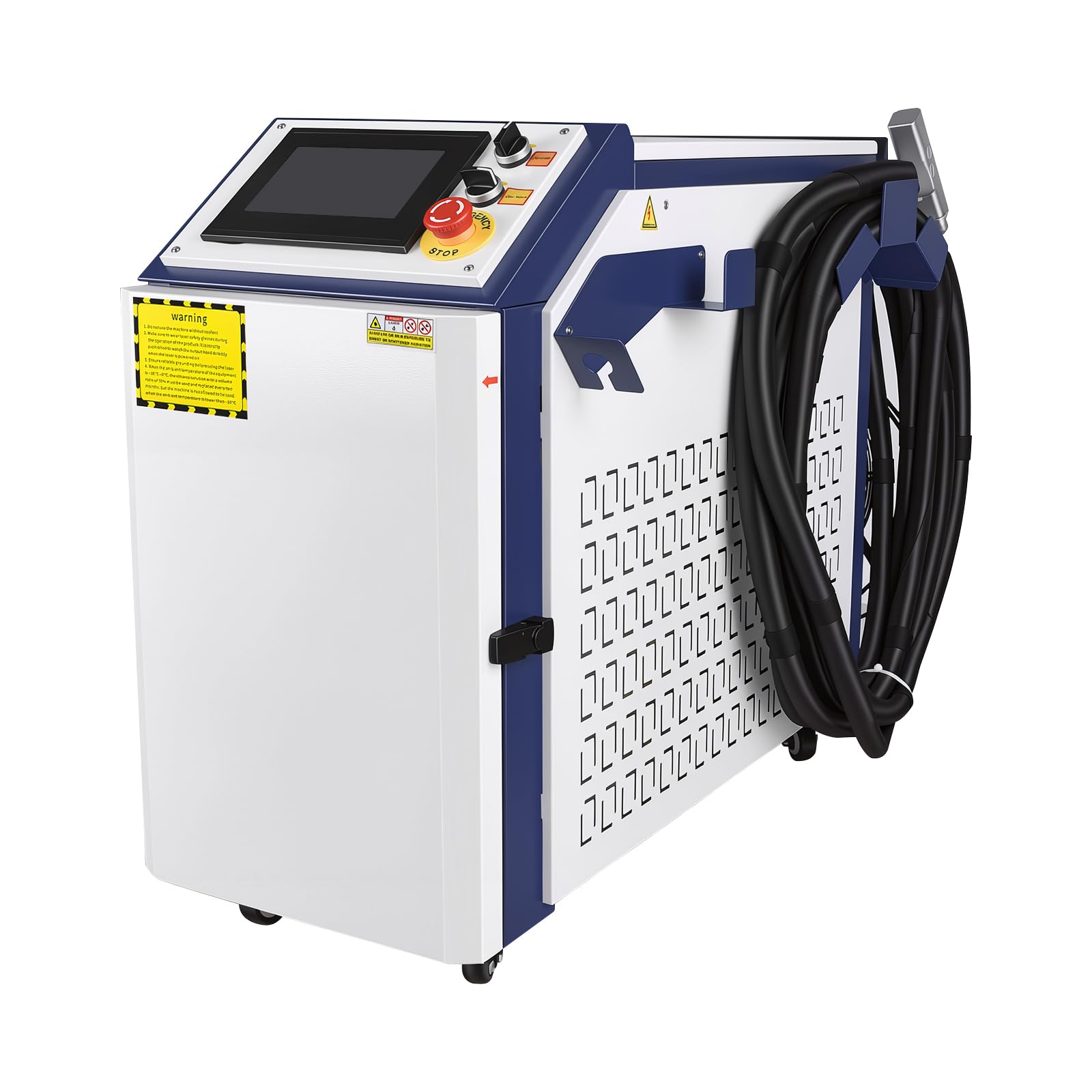1500W Raycus Soldadora Láser de Mano 4 en 1, Máquina de Soldadura Láser, Monohilo/Bihilo, Cortadora Limpiadora para Acero Inoxidable, Carbono, Aluminio, Enfriamiento por Agua, CE, 220V